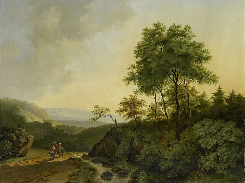 1802-Cornelis François Roos - Veduta sui monti Harz, Rijksmuseum